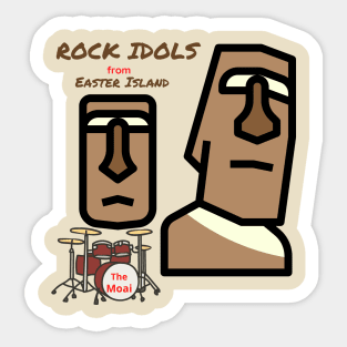 Easter Island Rock Idols, The Moai Sticker